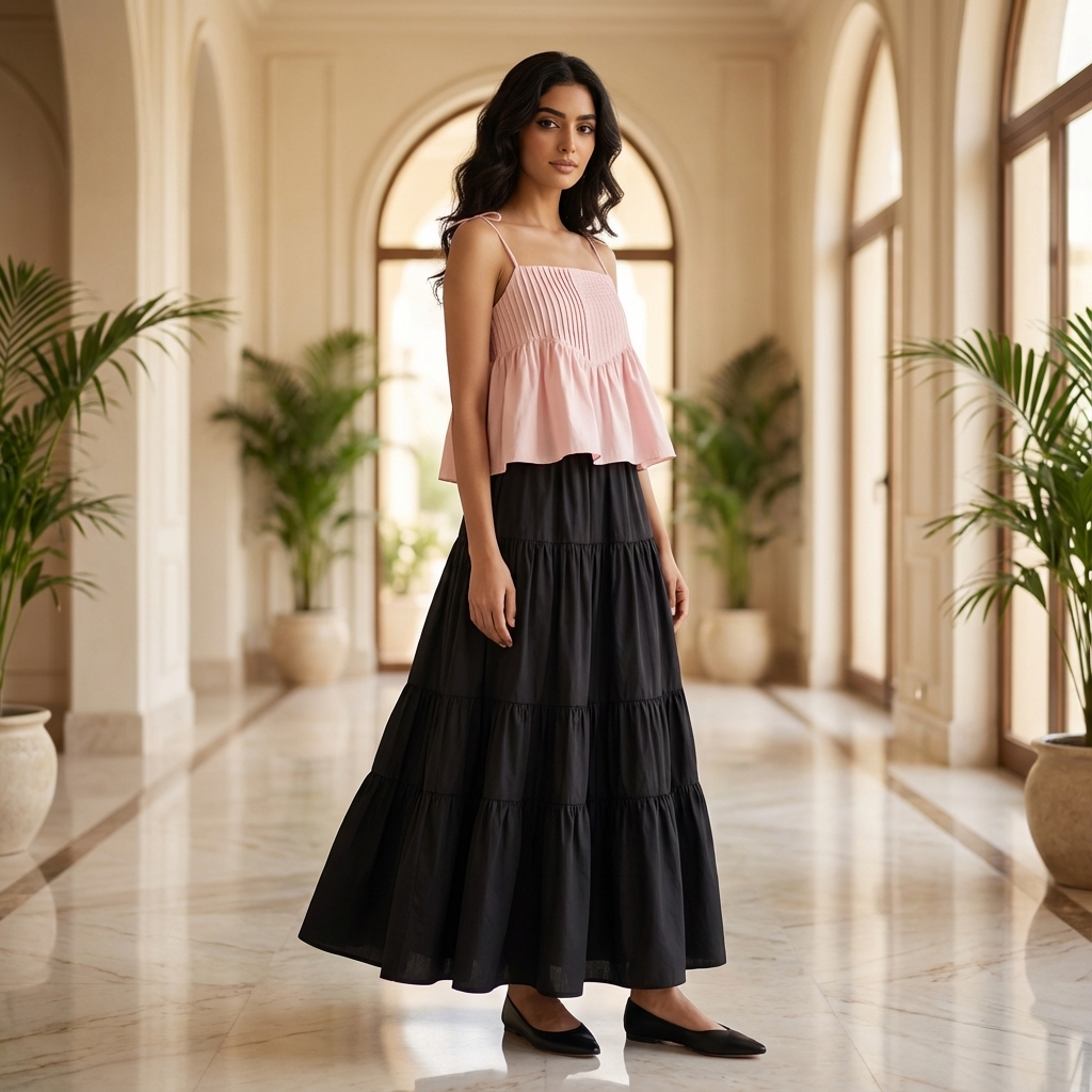 Brenella Pin-tuck Top