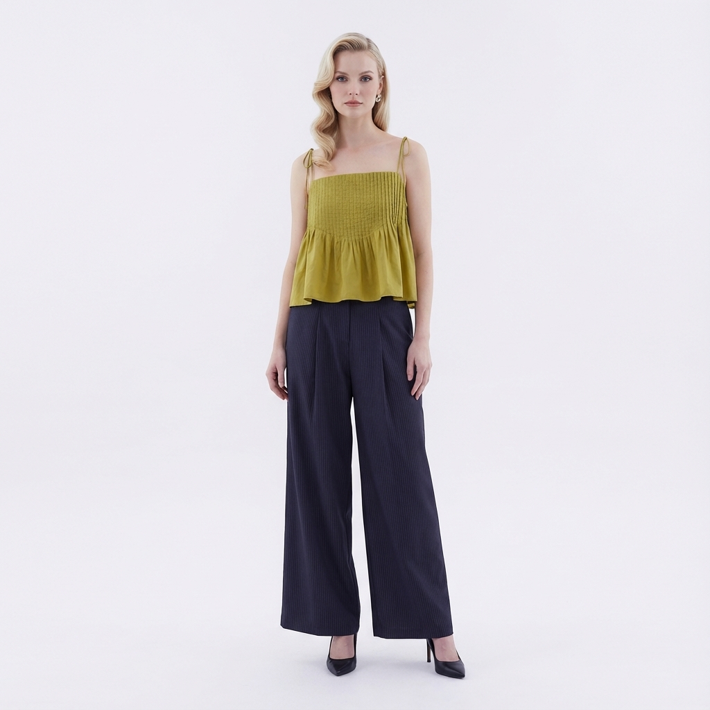 Brenella Pin-tuck Top