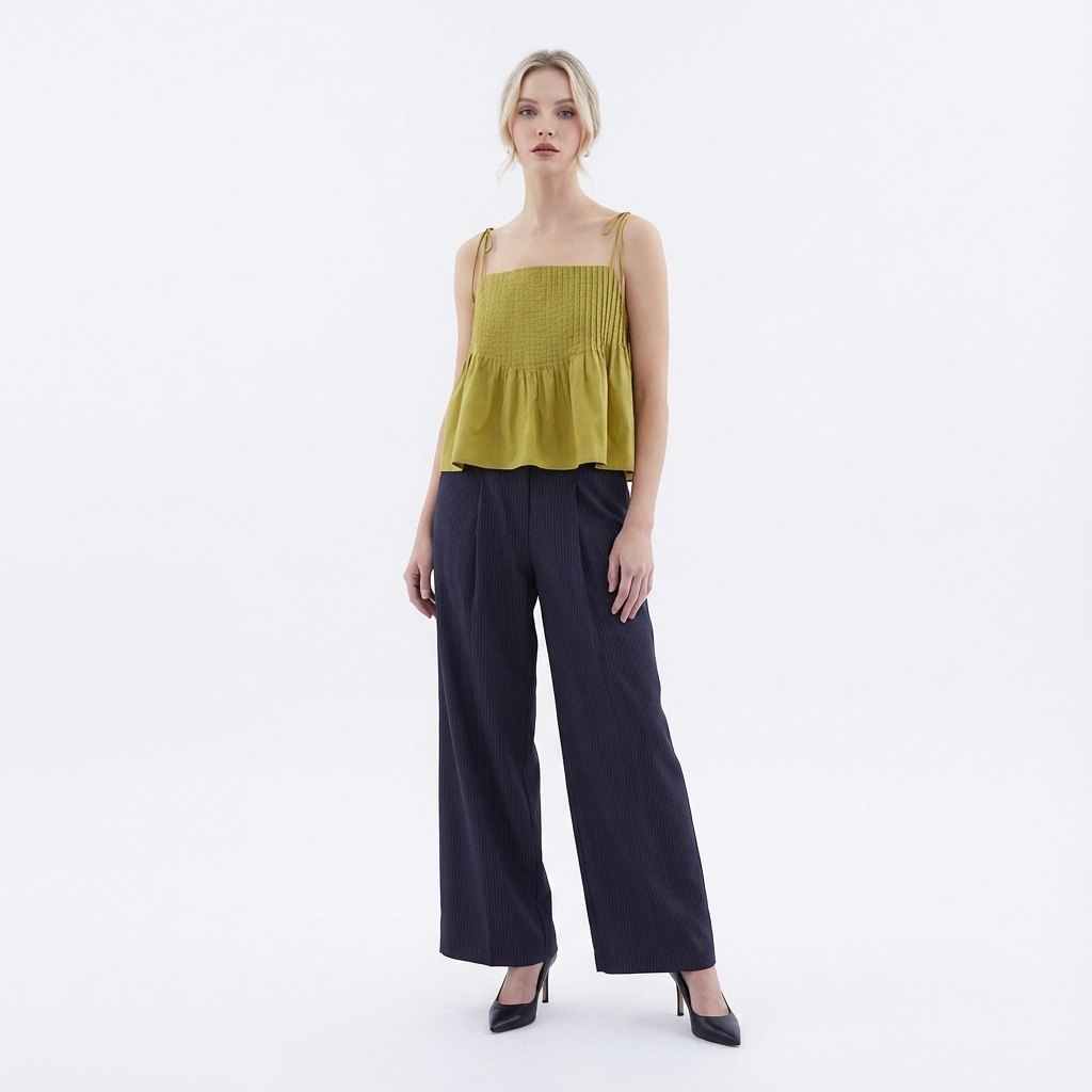 Brenella Pin-tuck Top