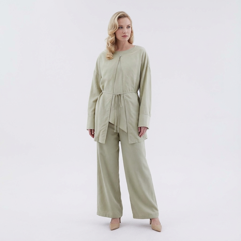 Crisabel Tie-Waist Kimono