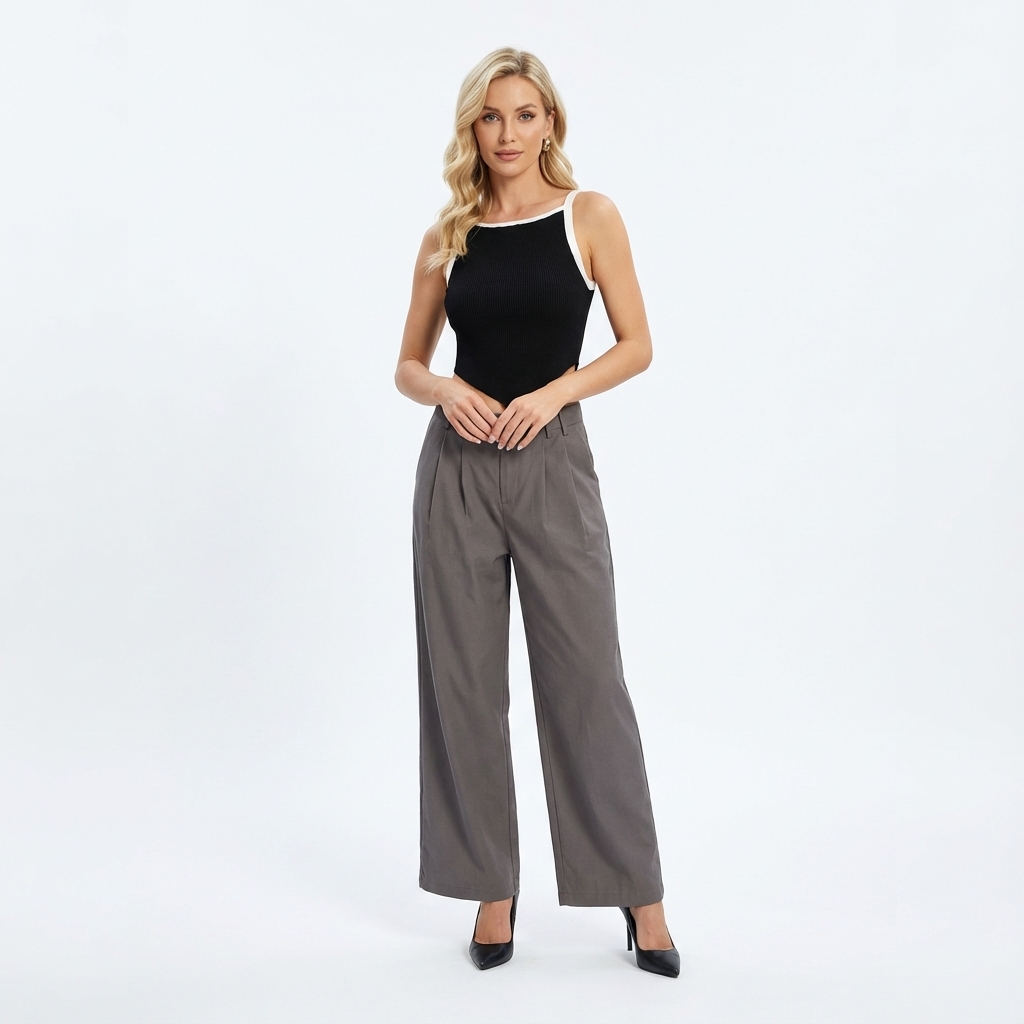 Descan Mid-Rise Relaxed Pants