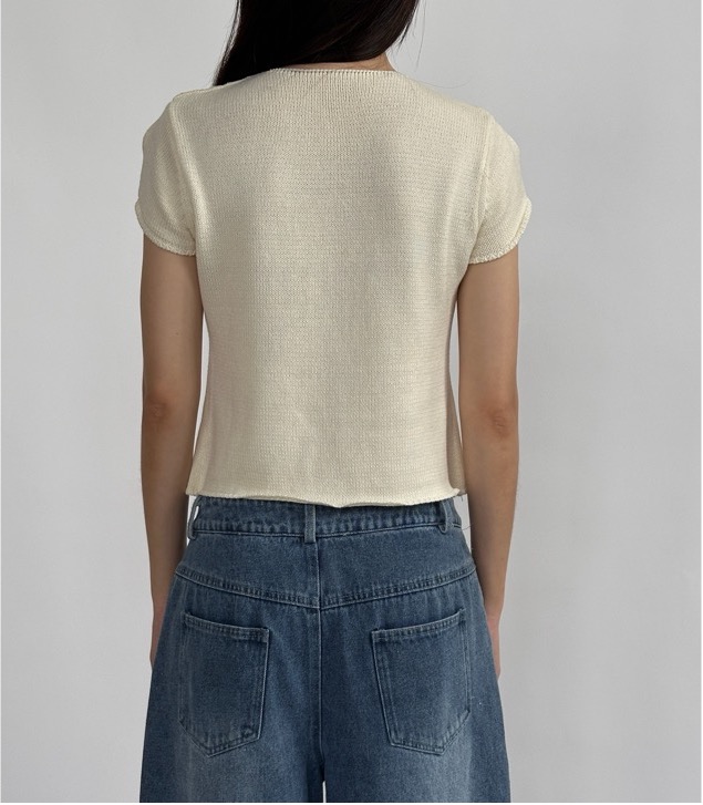 Helyn Button-Down Knit Top