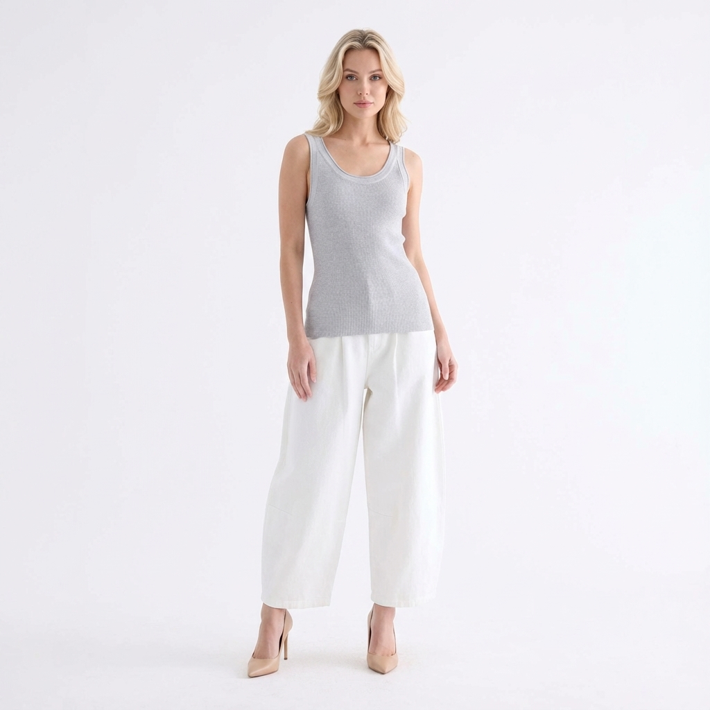 Kanery Scoop-Neck Rib Tank