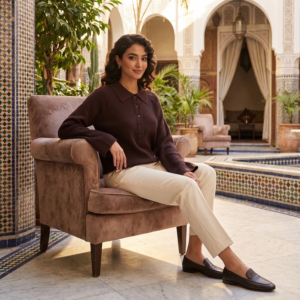 Maude Half Button Oversized Sweater