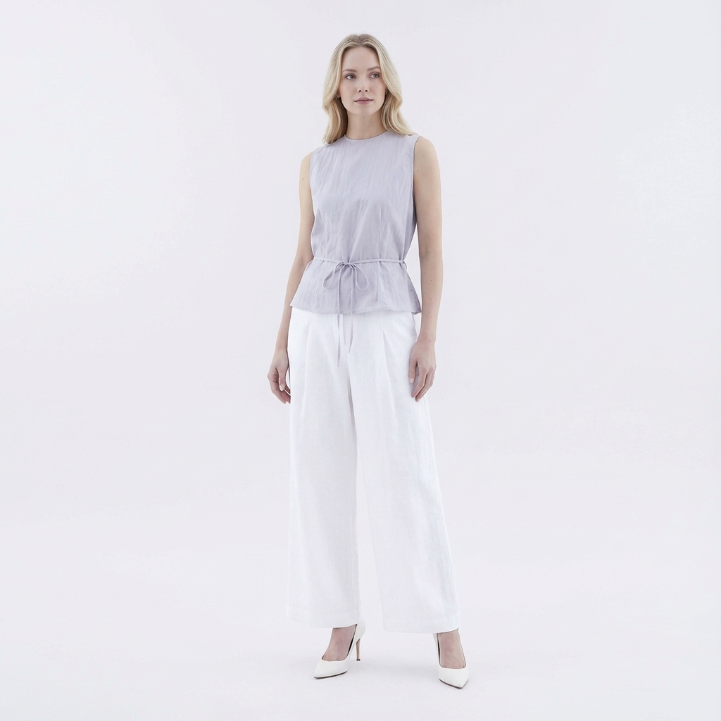 Meagan Open-Back Drape Top