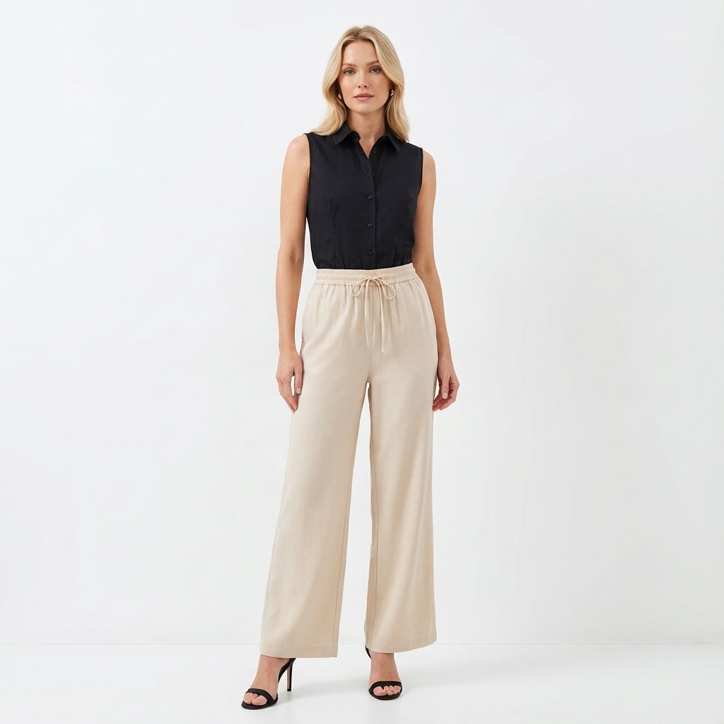 Melena High-Rise Drawstring Pants