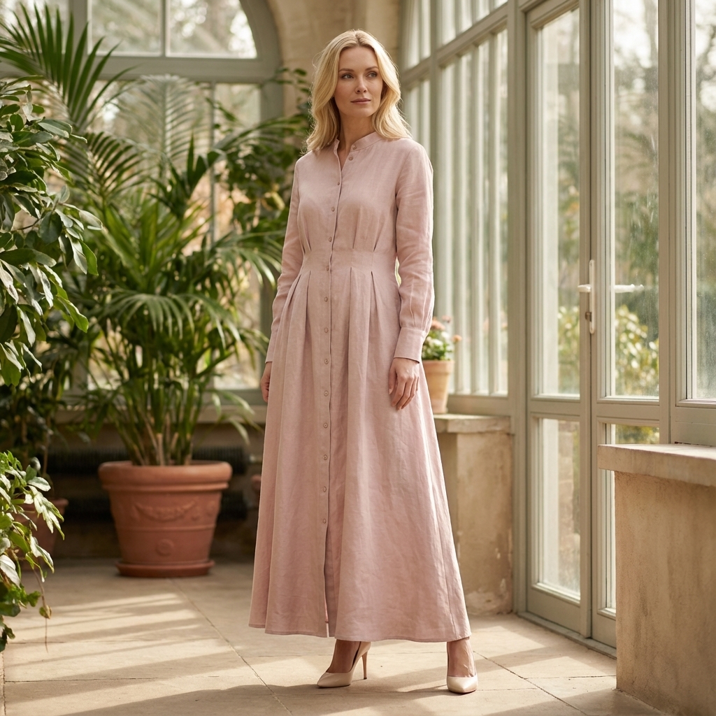 Nolaine Tuck Seam Dress