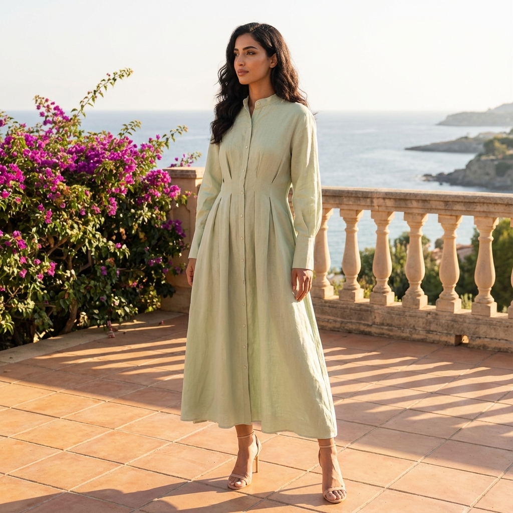 Nolaine Tuck Seam Dress