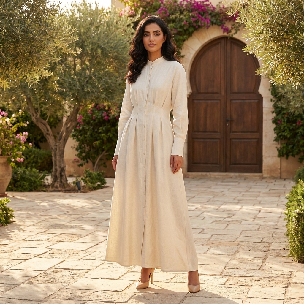 Nolaine Tuck Seam Dress