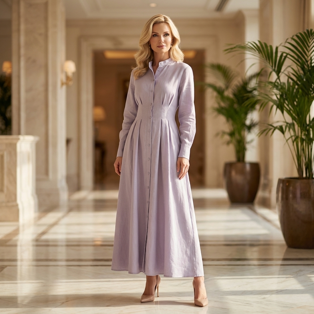 Nolaine Tuck Seam Dress