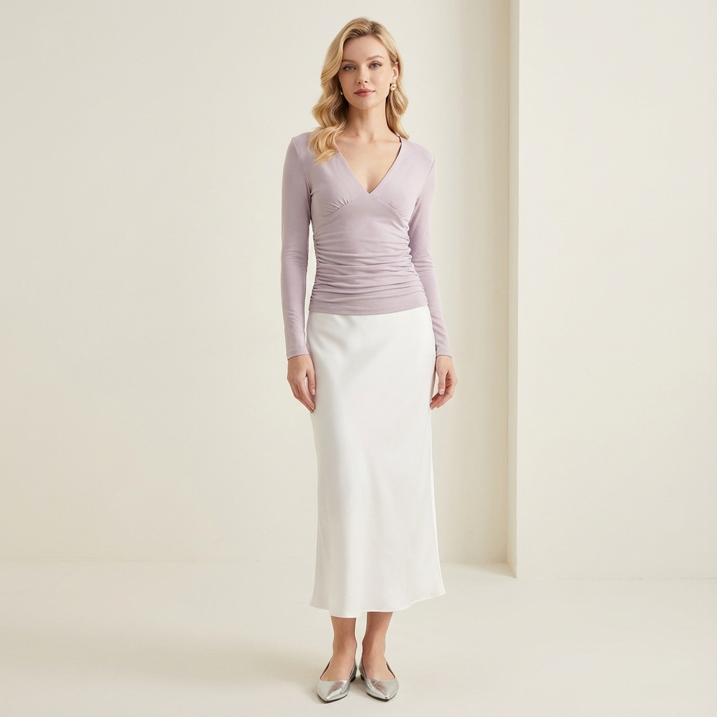 Odivia V-Neck Ruch Top