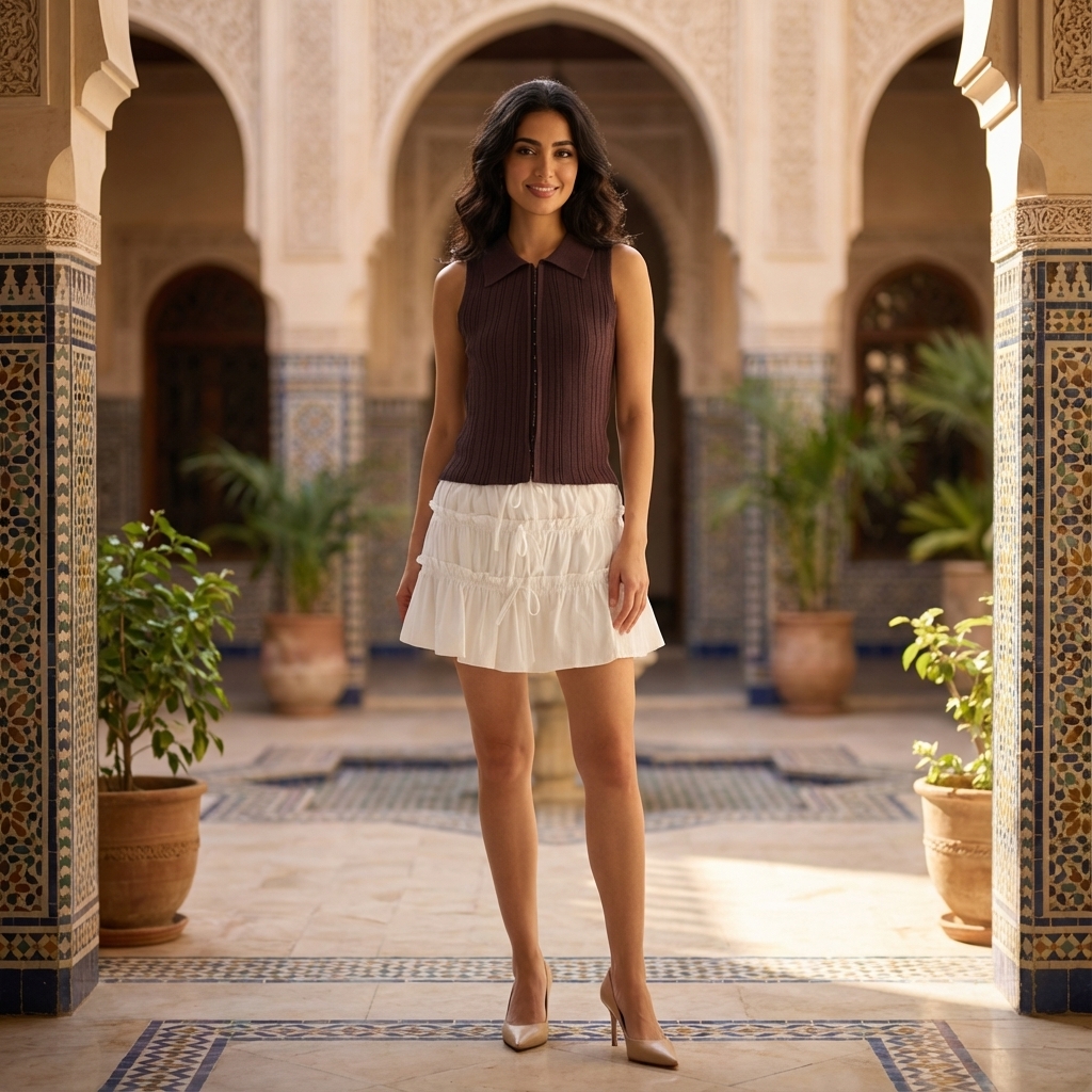 Pamoryn Collared Knit Tank