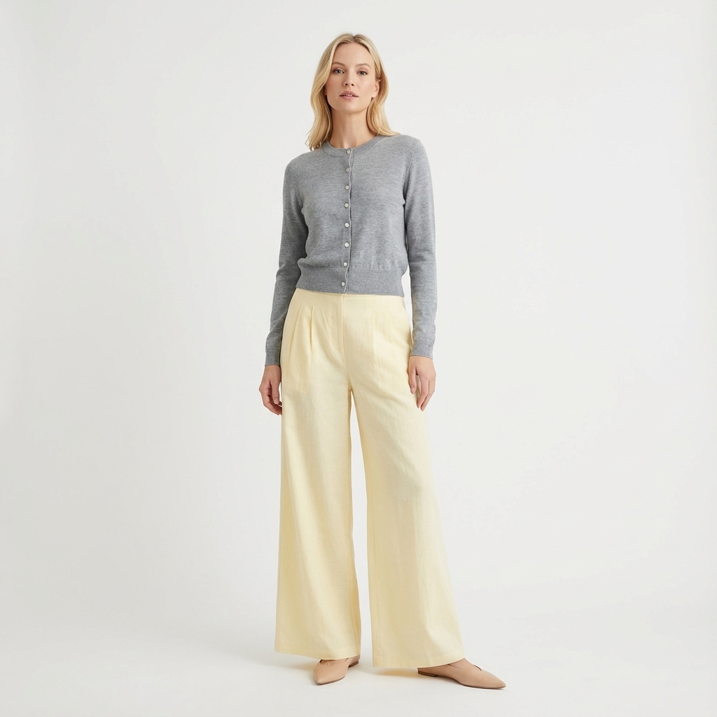 Portia High-Rise Double Pleat Pants