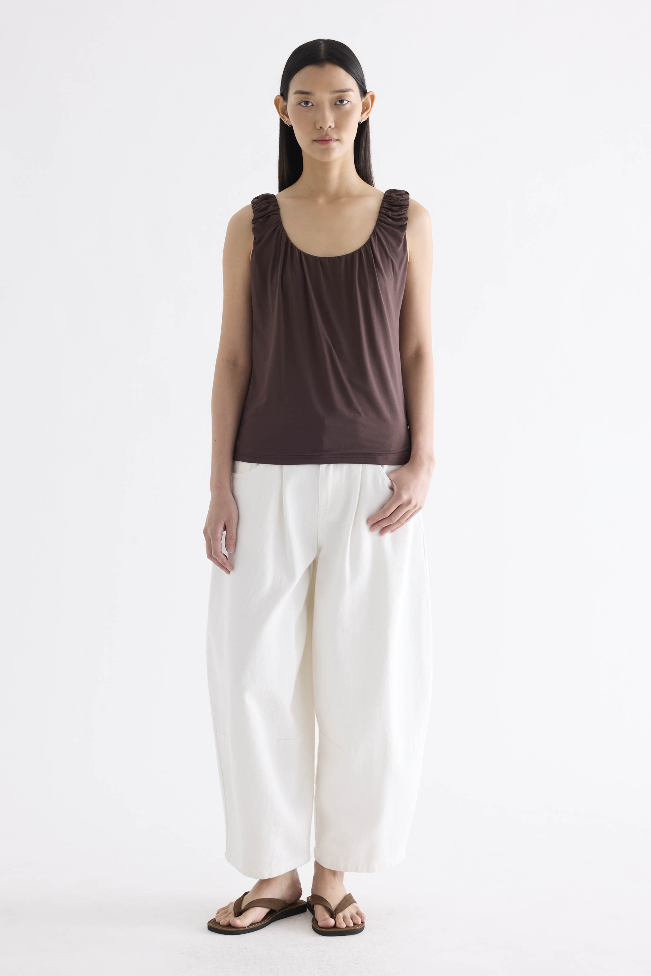 Endelyn Ruch Strap Top
