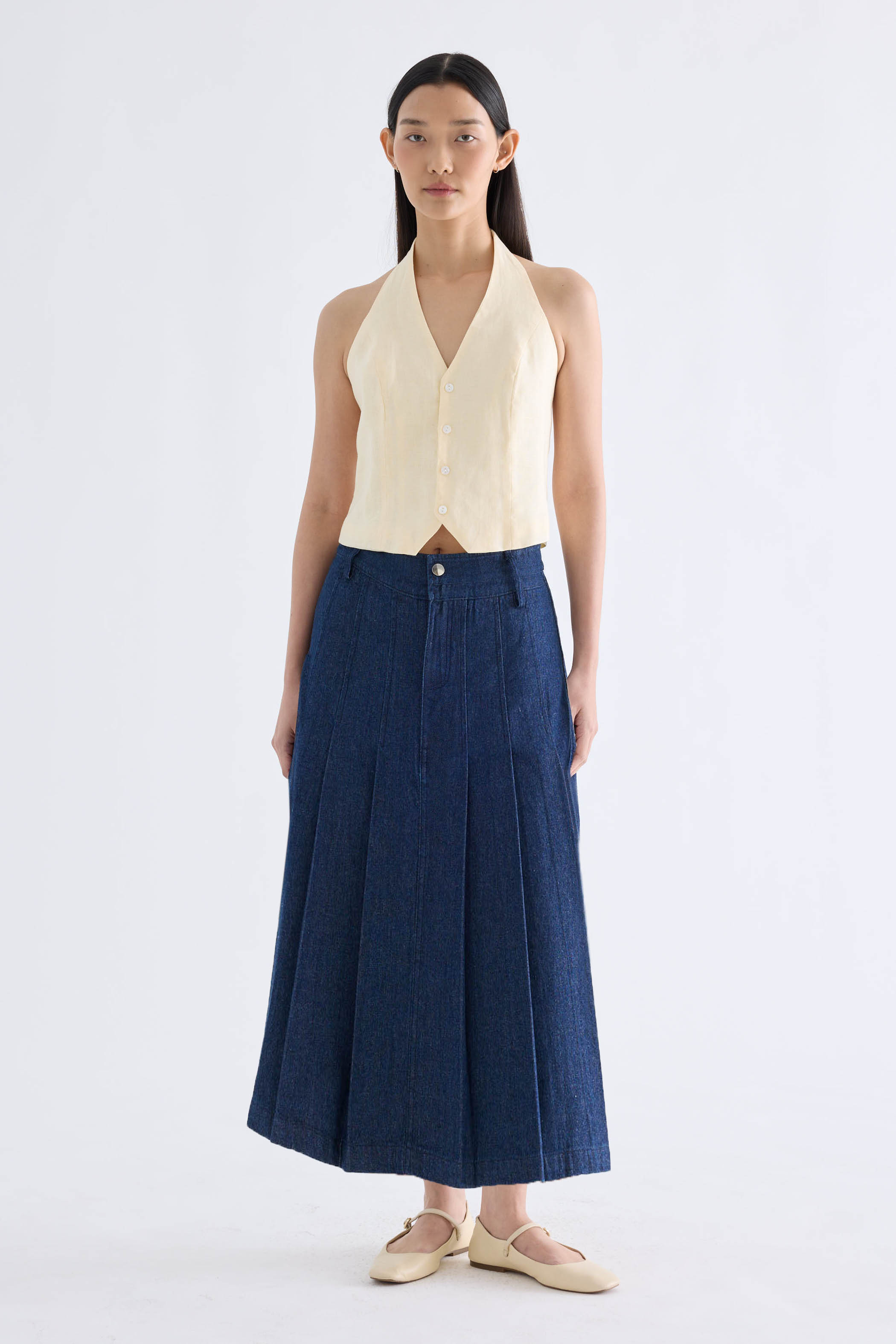 Dyrel Pleated Maxi Skirt