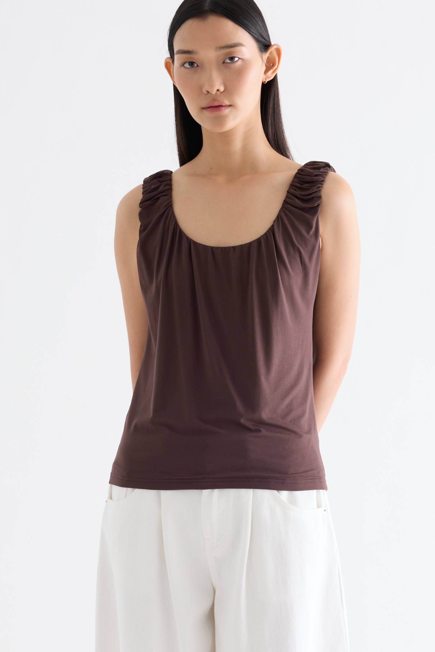Endelyn Ruch Strap Top