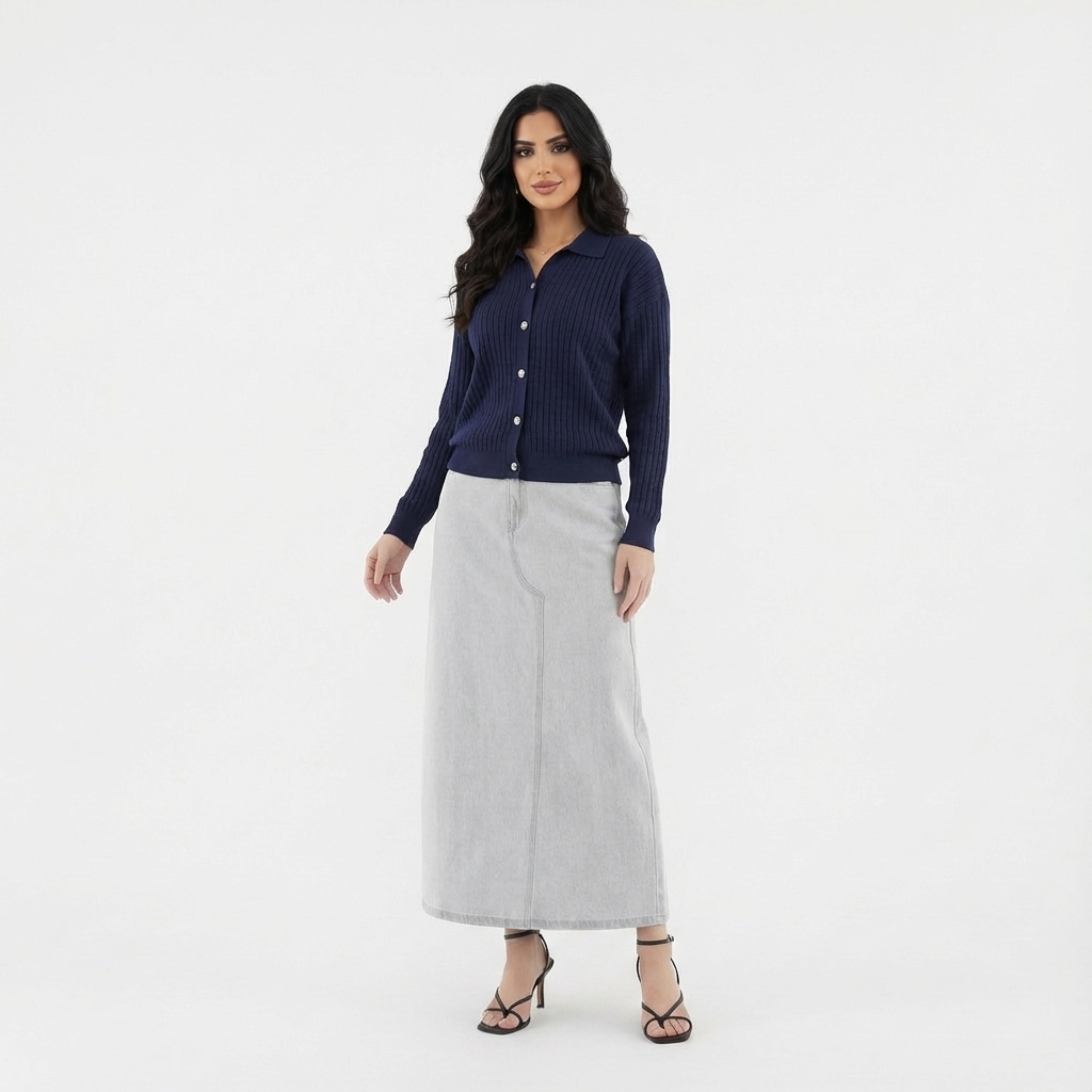 Quirelle Waffle-Knit Top