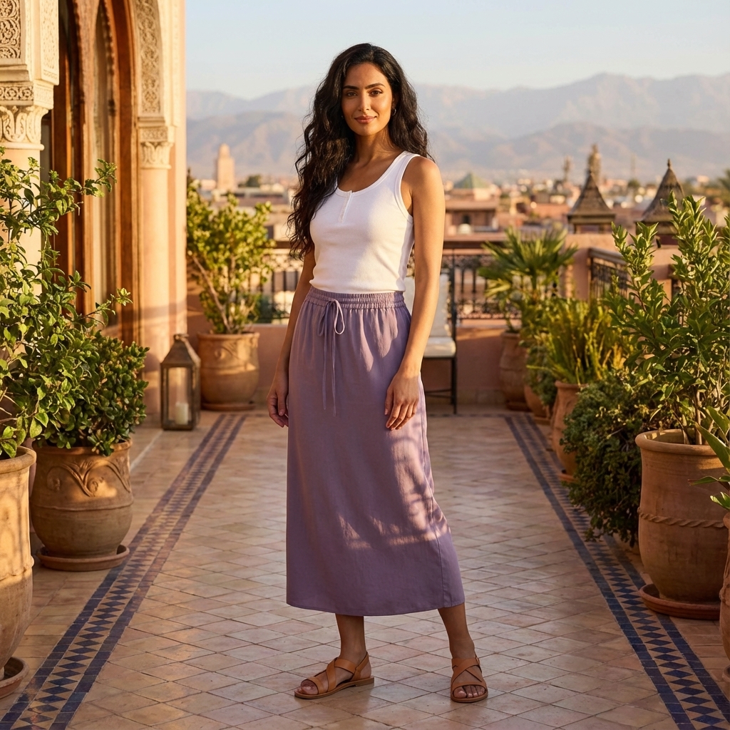 Micher Ribbed Half-Button Tank