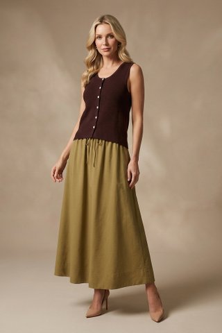 Emberly Front-Button Knit Tank