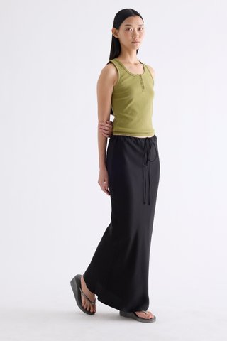 Tove Drawstring Bias Skirt