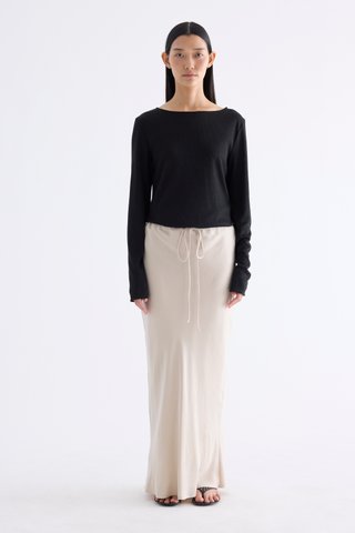 Tove Drawstring Bias Skirt