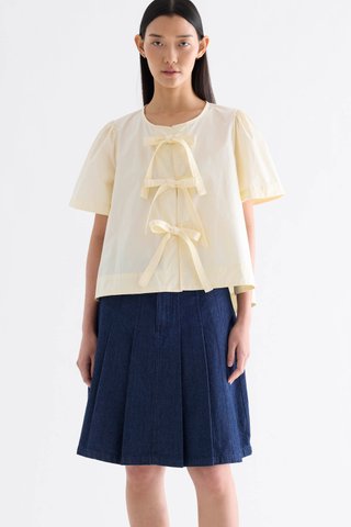 Hulene Front-Tie Blouse