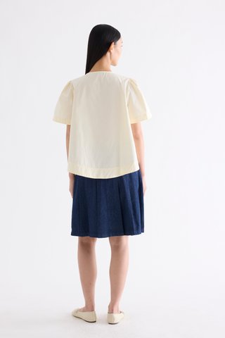 Hulene Front-Tie Blouse
