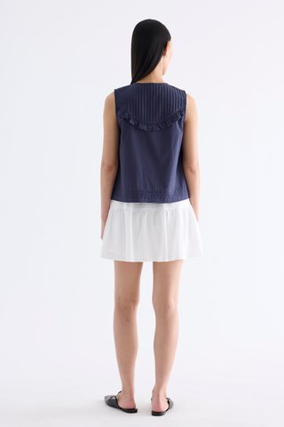 Feya Pintuck Yoke Top