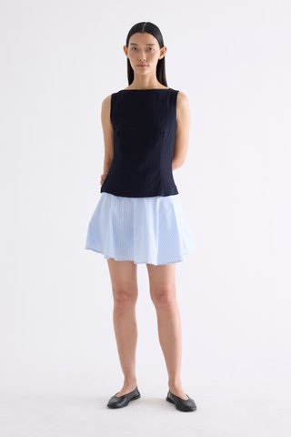 Afina Boat-Neck Top