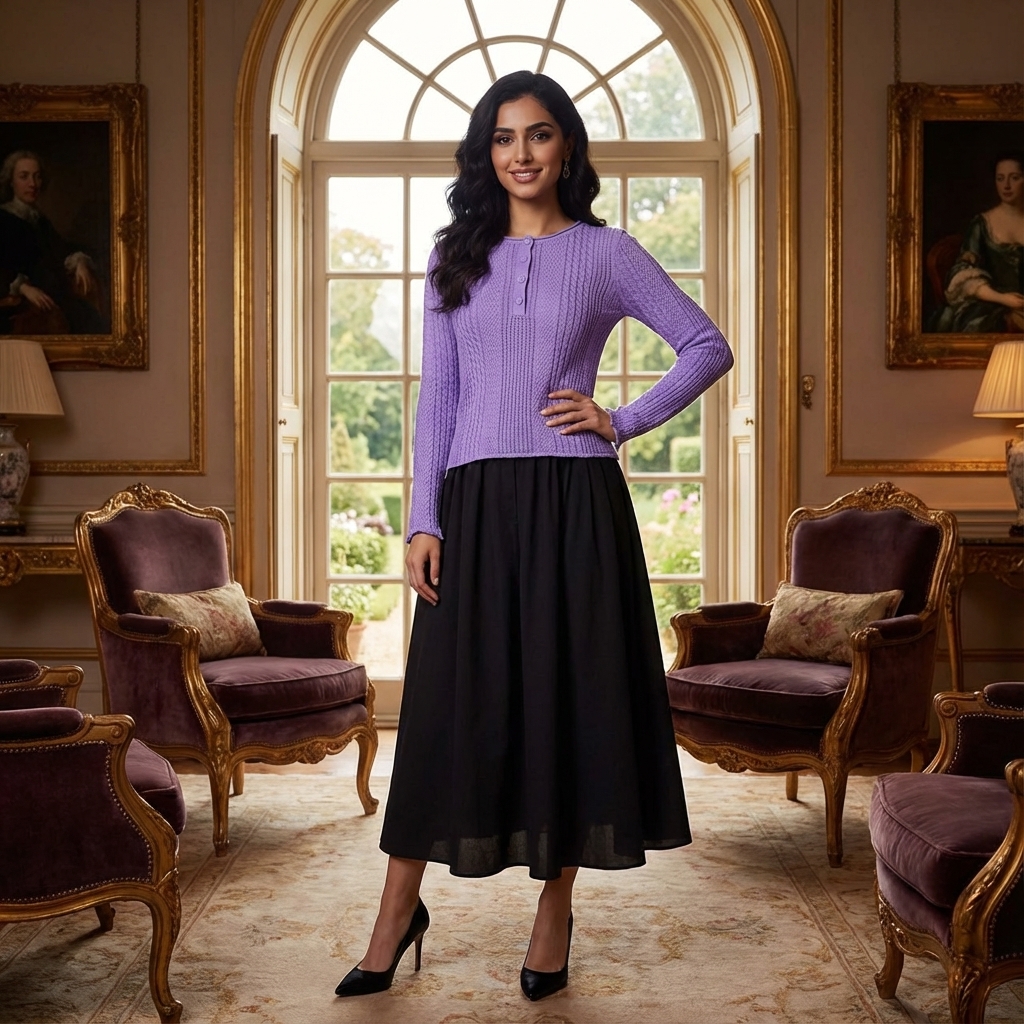 Hevena Cable-Knit Top