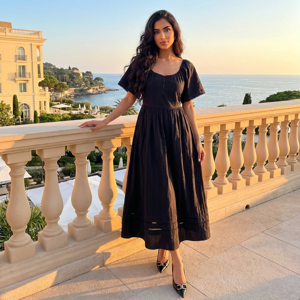 Micanze Bell-Sleeve Dress