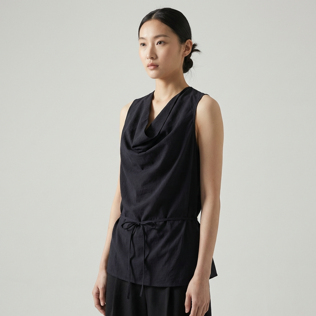 Jupierre Drape-Front Top