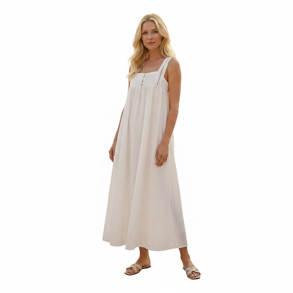 Debrea Pin Tuck Maxi Dress