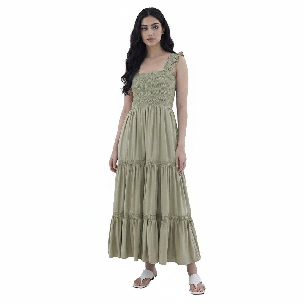 Finela Smock Tiered Dress