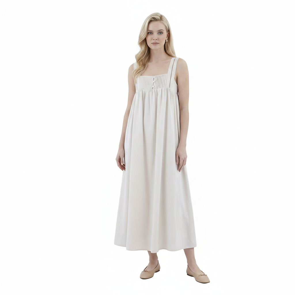 Debrea Pin Tuck Maxi Dress