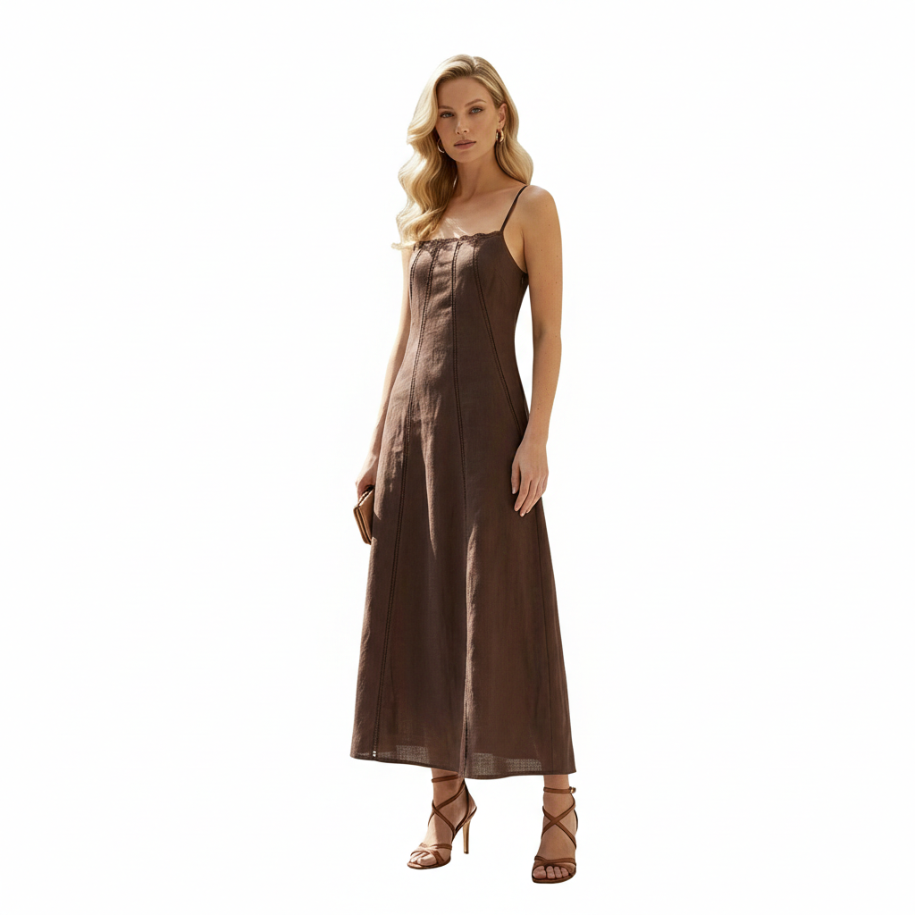 Palina Lace-Trim Panelled Dress