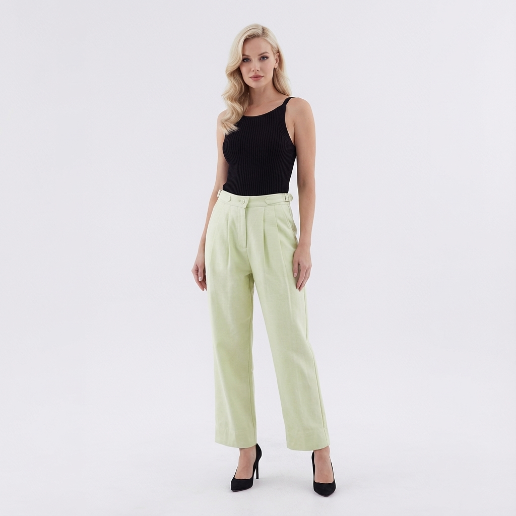 Henril High-Rise Pleated Pants