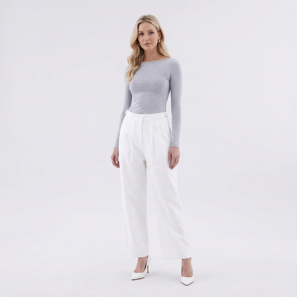 Henril High-Rise Pleated Pants