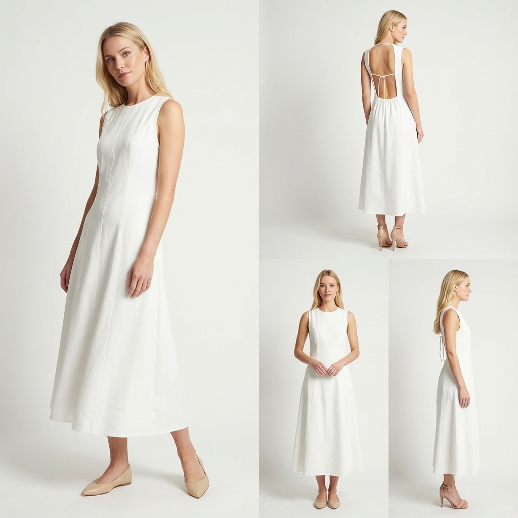 Jeroe Open-Back Dress