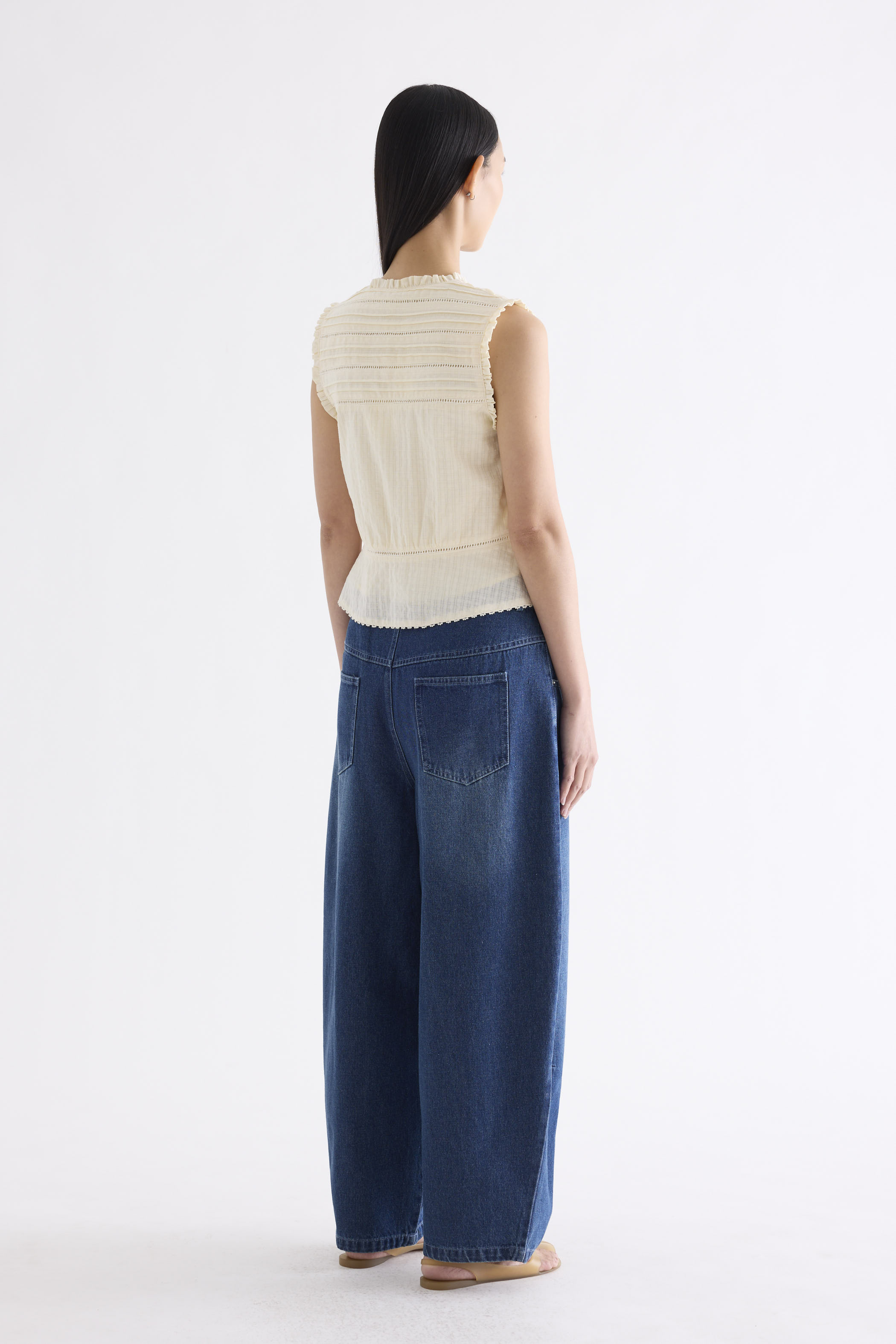 Mryne Pin-Tuck Top