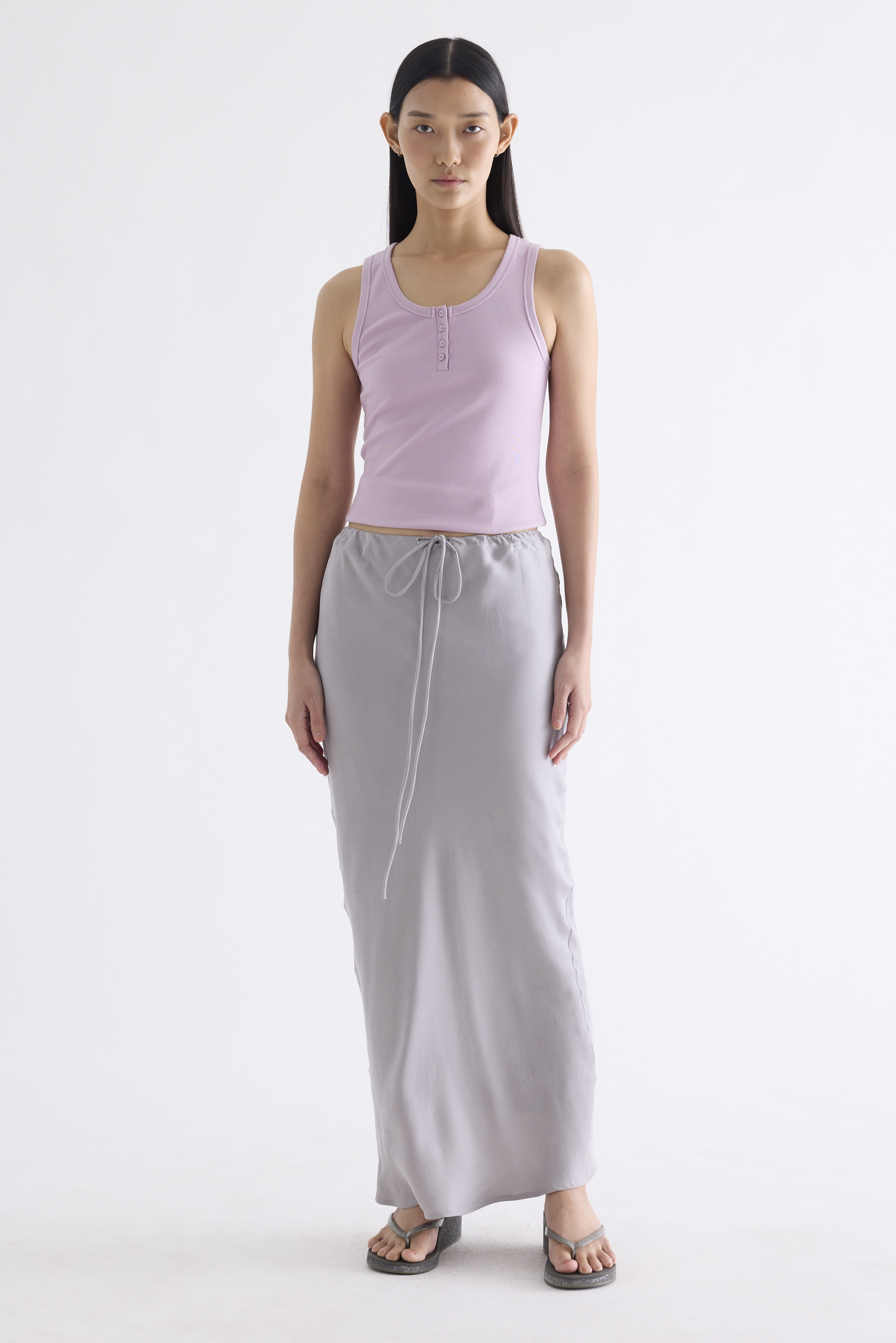 Tove Drawstring Bias Skirt