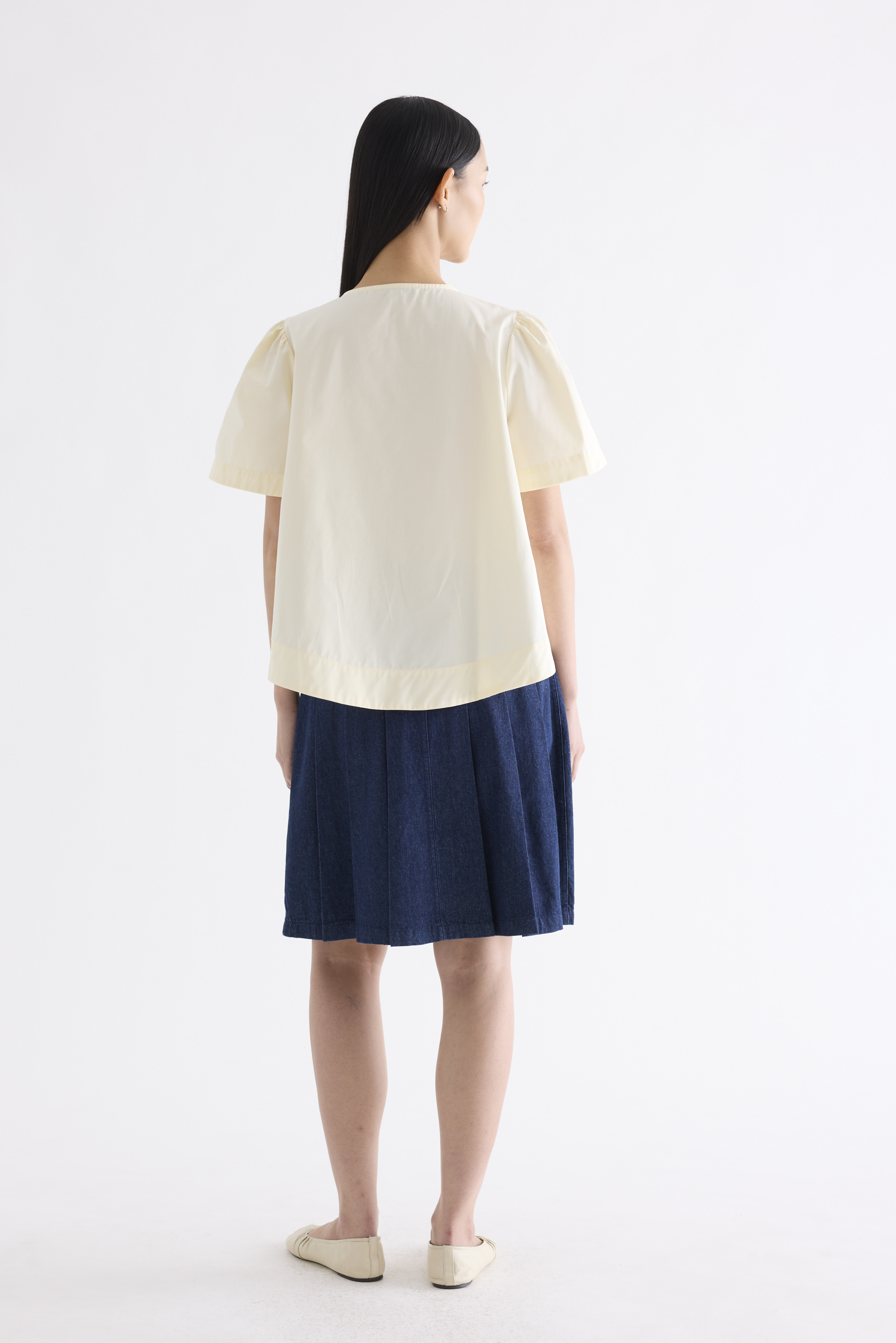 Hulene Front-Tie Blouse