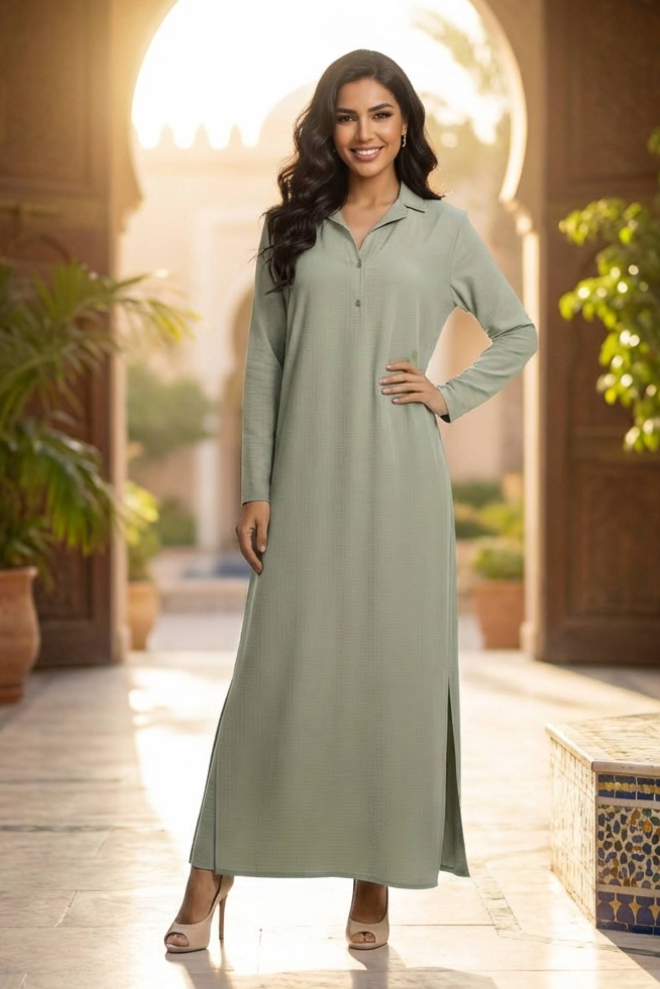 Juno Notch Collar Dress