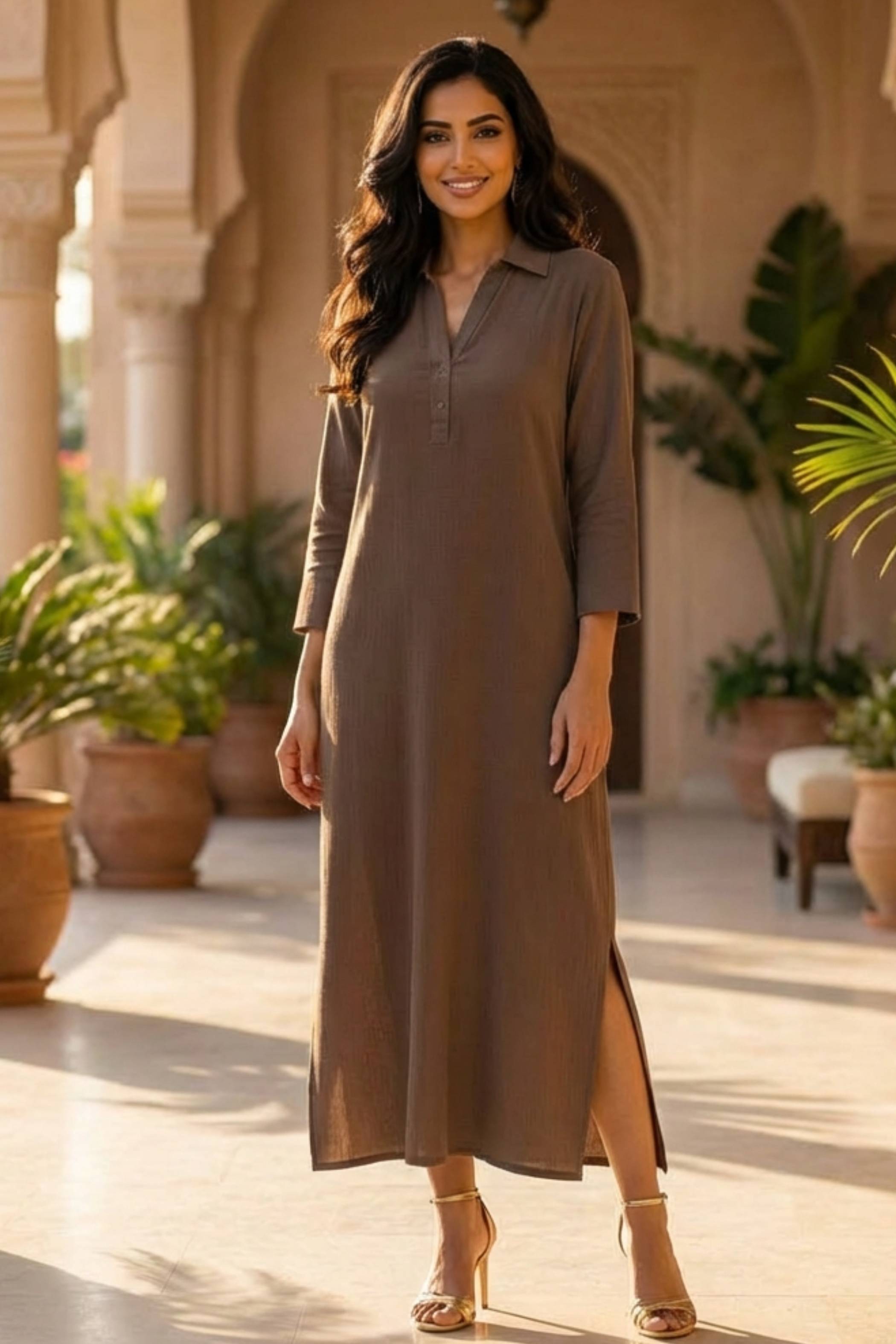 Juno Notch Collar Dress