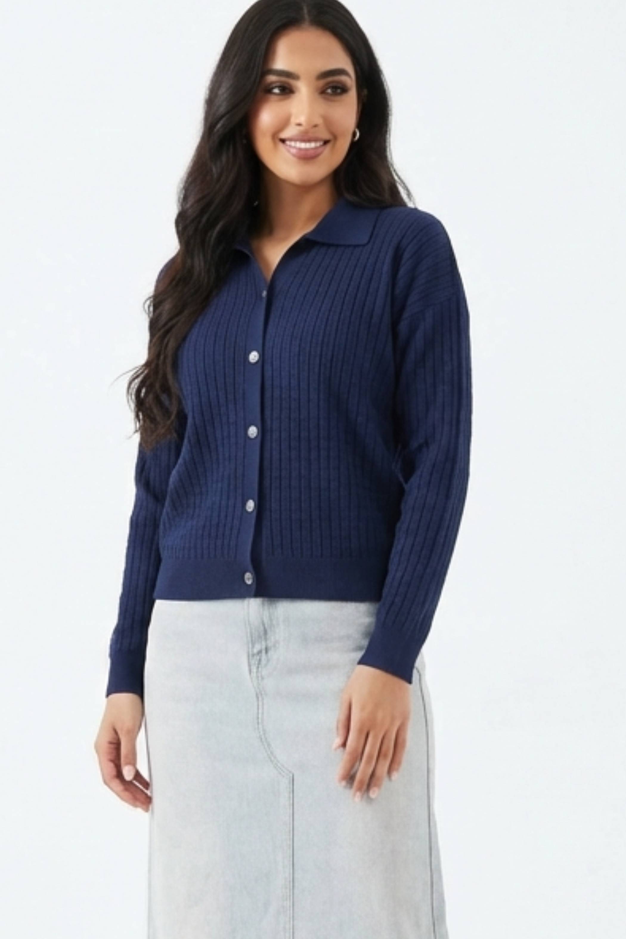 Quirelle Waffle-Knit Top