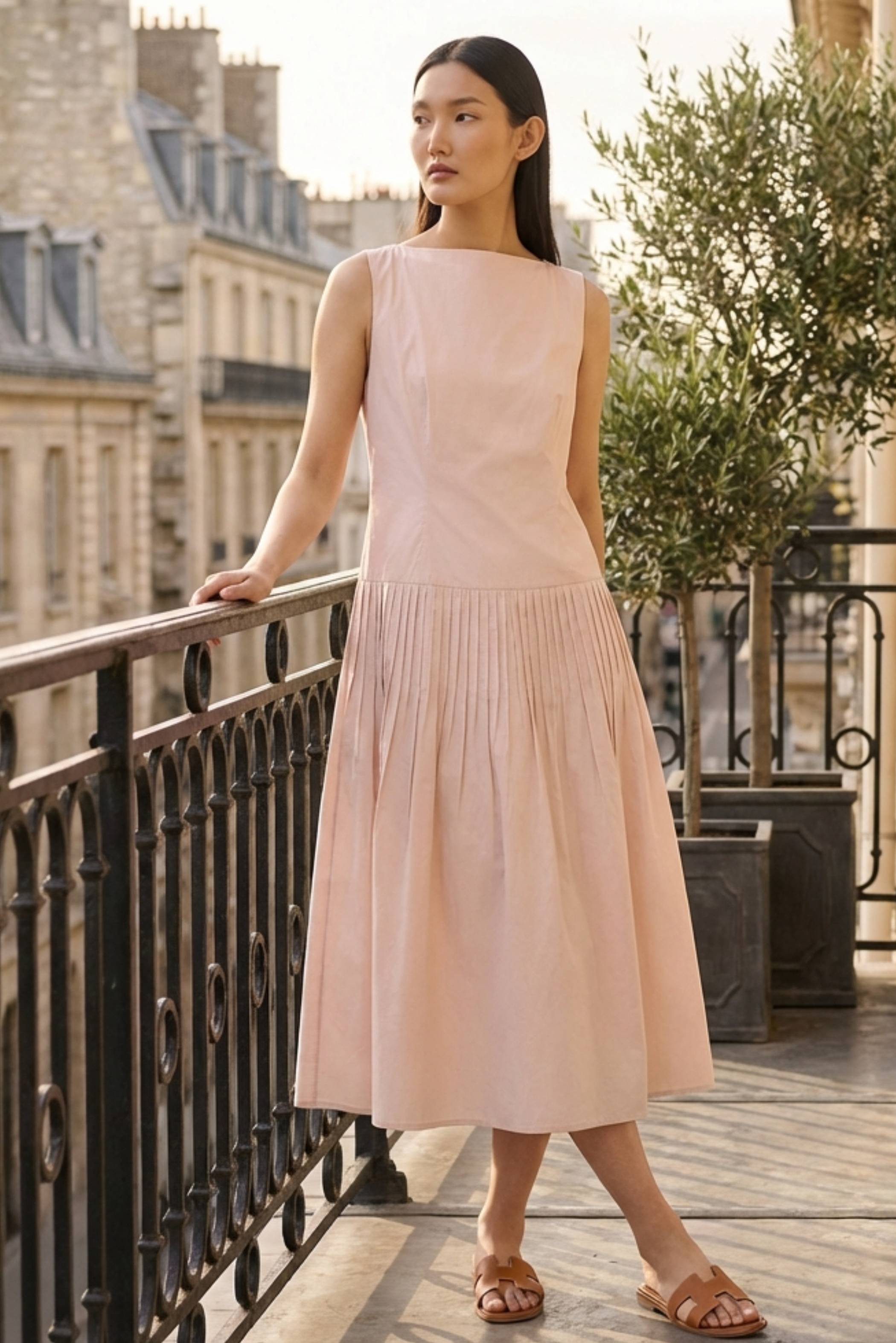 Genefer Pleat Waist Dress