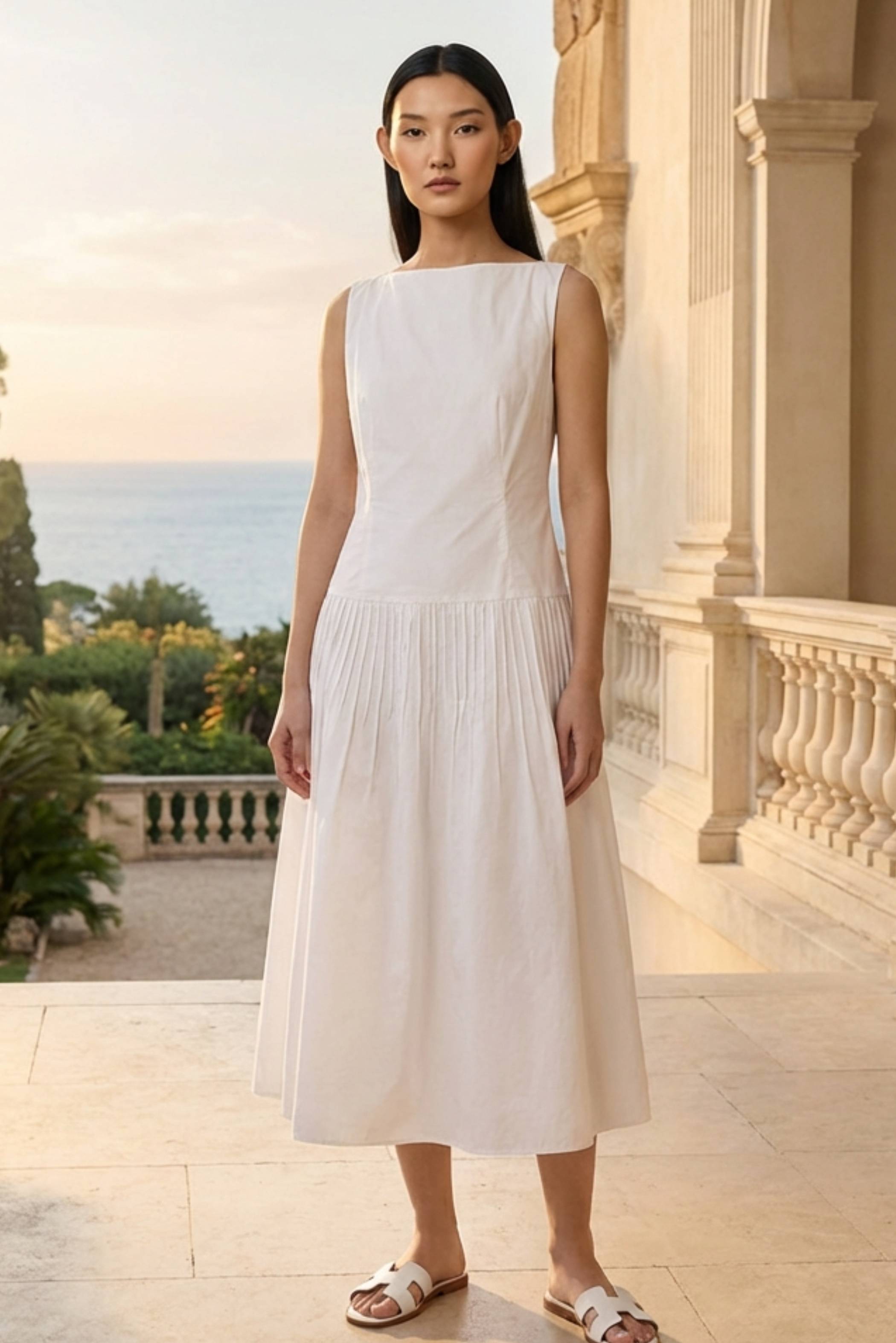 Genefer Pleat Waist Dress