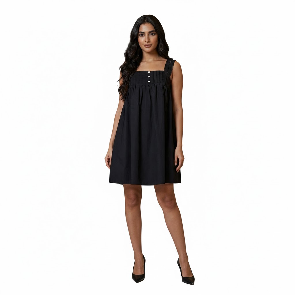 Astra Pin Tuck Short Dress