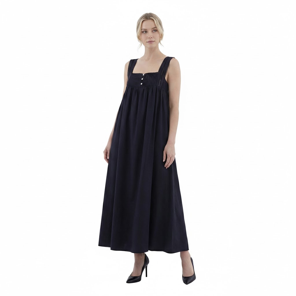 Debrea Pin Tuck Maxi Dress