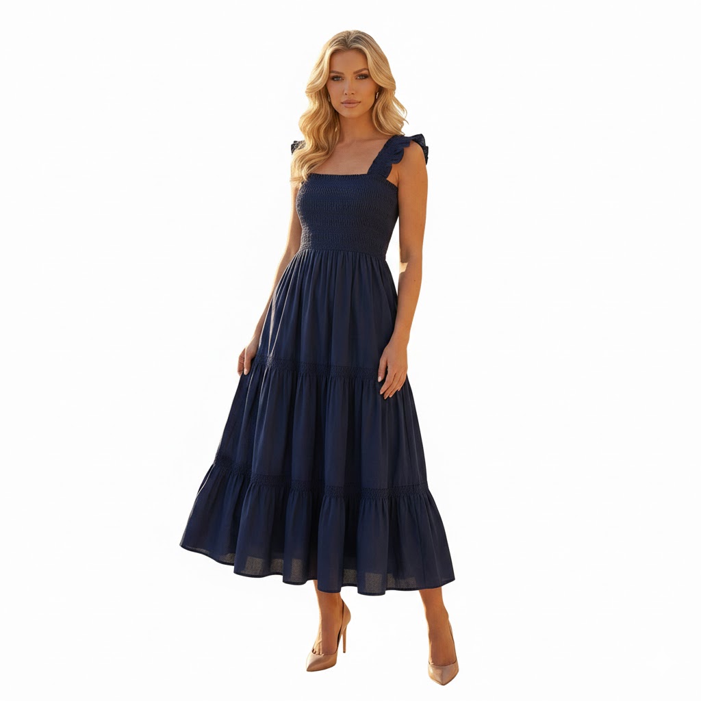 Finela Smock Tiered Dress